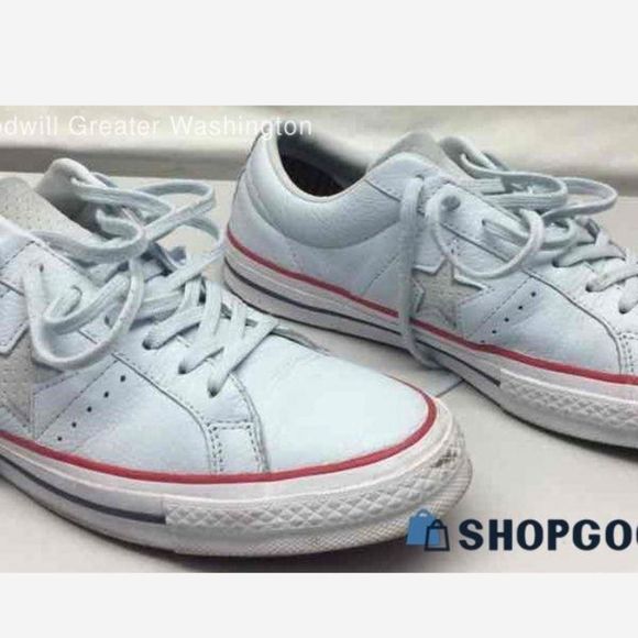 Converse One Star Ox Baby Blue Tint/Gym Red/White Unisex Size 10.5 - Picture 3 of 7